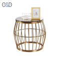 modern design brushed antique brass stainless steel side table